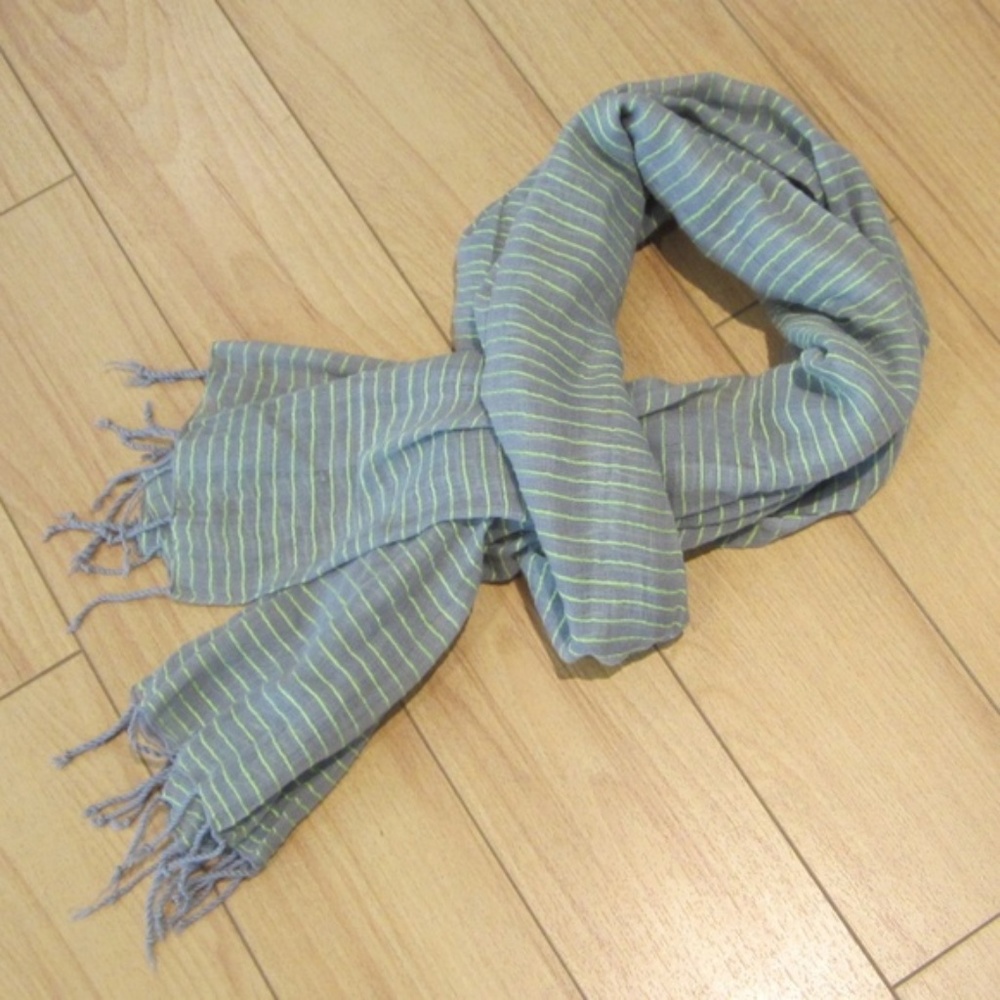FashionABLE Gray Scarf 100% Cotton NWT